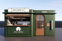 邮政亭咖啡店造型怎么样